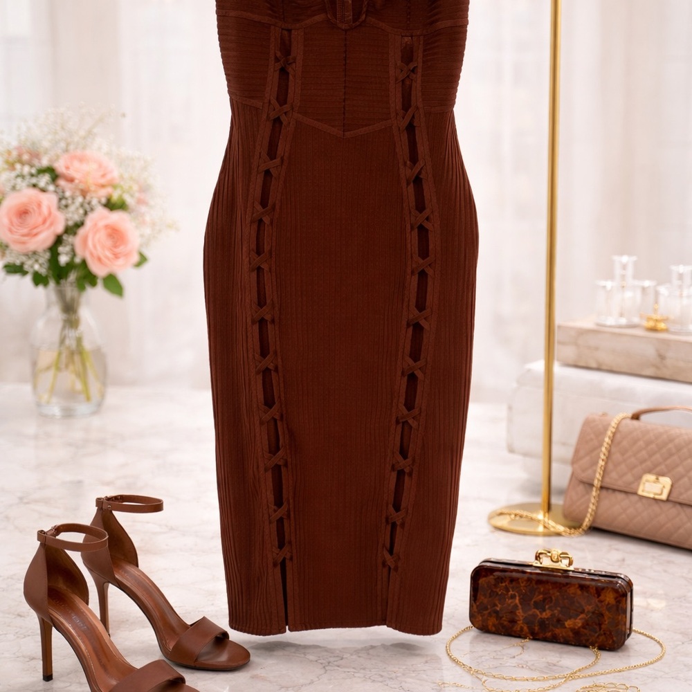 Elegant Brown Dress